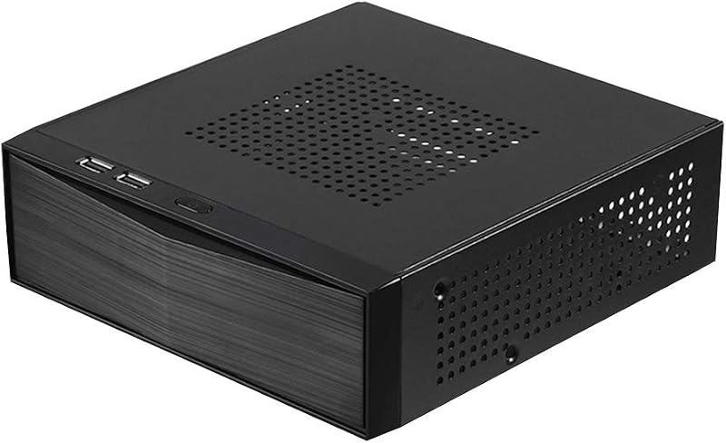 Ocobudbxw FH05 Mini ITX Desktop Chassis Metal Office Home PC Case USB2.0