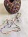 Sparkling Rainbow Mini Ladder Glitz Yarn - Red, Green, Blue, Brown, Purple, Pink, Orange, Yellow with Silver Sparkle