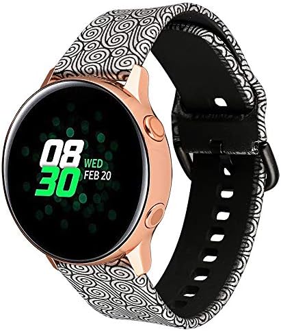 Klaas 20mm Width Silicon Band Compatible with Samsung Galaxy Watch 40mm 42mm/Gear Sport S2/Amazfit Bip/Huawei Smart Watch Quick Release Strap Wristbands for Ticwatch 2/S/E (Xiangyun, Size L)