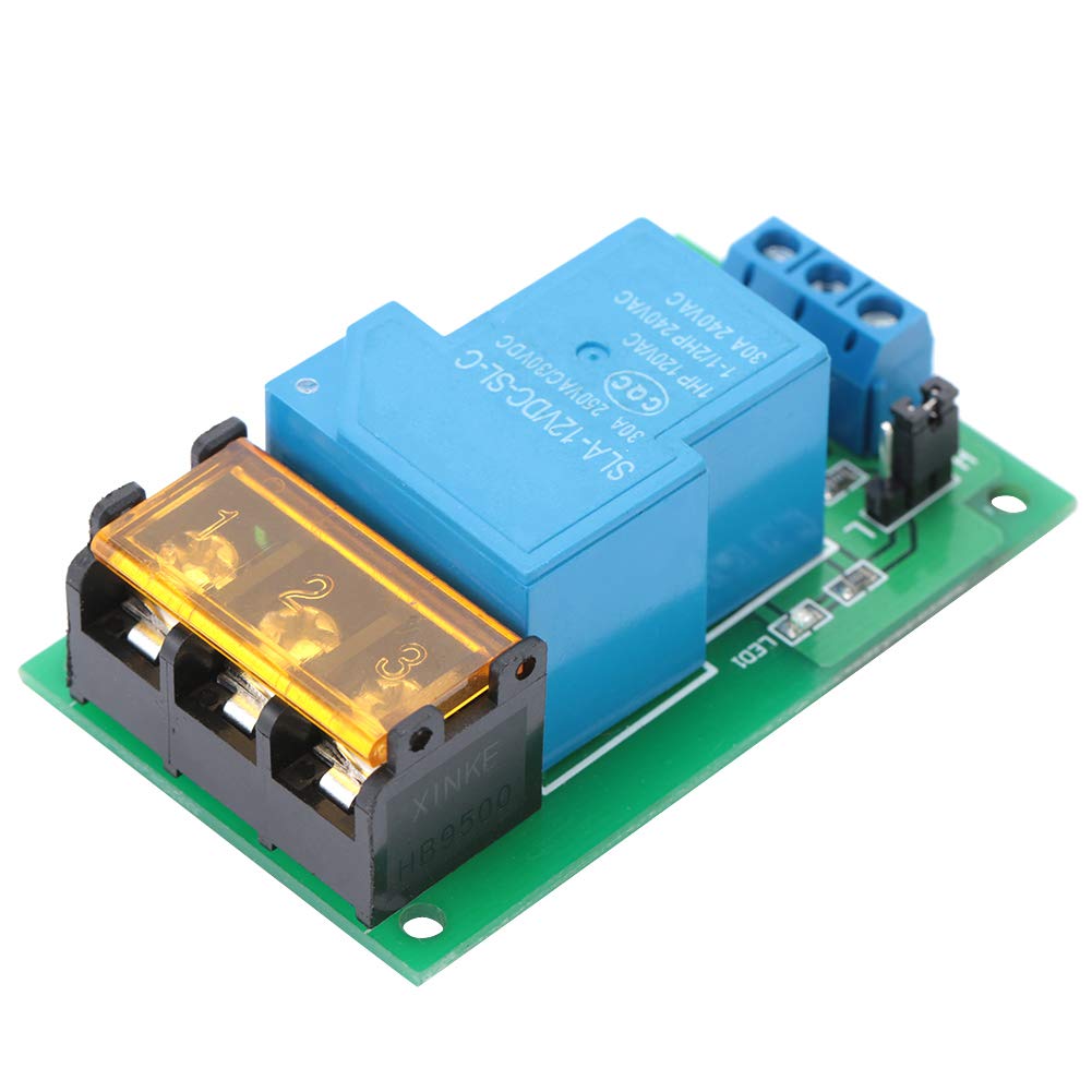 High Level Stable Low Level Relay Module AC 250V DC 30V Mini 30A Industrial Optocoupler Isolation Relay Module for Systems (12VDC)
