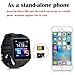 GZDL Bluetooth Smart Watch DZ09 Smartwatch Watch Phone Support SIM TF Card with Camera for Android IOS iPhone Samsung LG Phones Black