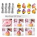 Russian Piping Tips 20 Piece Set, 8 Piping Tips 1 Coupler 1 Reusable Pastry Bag 10 Disposable Pastry Bags, Stainless Steel Icing Tips for Cupcake Decorating by Leoter