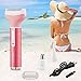 Kaiercat 3 in 1 Rechargeable Lady Shaver+Nose Ear Hair Trimmer+Eyebrow Trimmer Stainless Steel & Water Resistant with Vacuum Cleaning System (Pink)