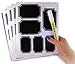 24 Small and Large Mason Jar Chalkboard Labels with White Chalkboard Marker for Organizing Your Home and Kitchen - Perfect for Your Glass and Plastic Jars with Easy Identification