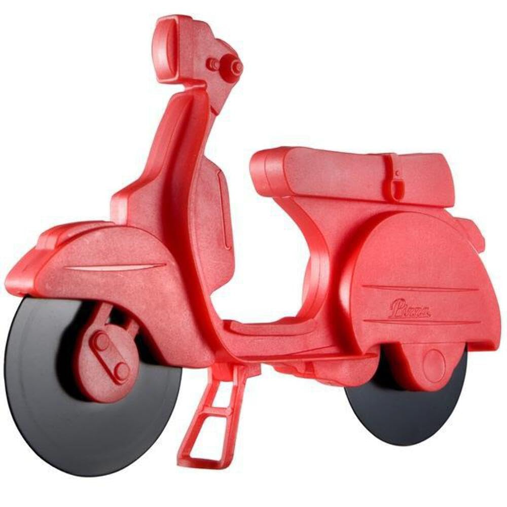 Eddingtons Red Lambretta Vespa Scooter Pizza Cutter - 730005