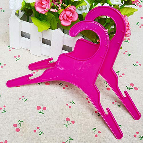 shlutesoy 5Pcs Puppy Pet Clothing Clothes Rack Hanger for Small and Large Dog Apparel - White L