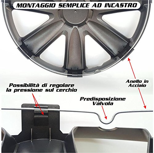 Set 4 Pneumatici In Gomma Con Cerchi Scala 1:10 Per Auto Touring HSP – RC Car