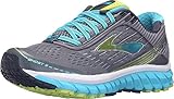 Brooks Women's Ghost 9 Silver/Blue Atoll/Lime Punch Running shoes - 8 B(M) US