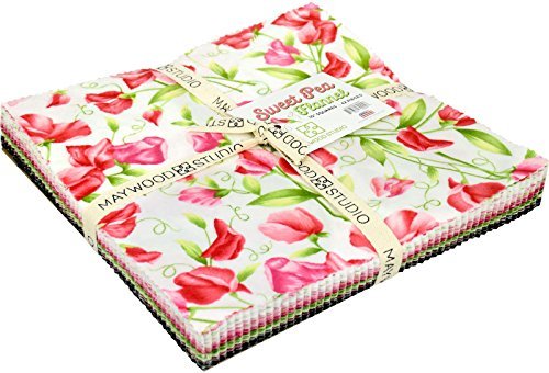 Sweet Pea Flannel 10" Squares 42 Pieces Layer Cake Maywood Studio
