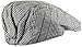Wonderful Fashion Men's Classic Herringbone Tweed Wool Blend Newsboy Ivy Hat (Large/X-Large, Paisley Gray)