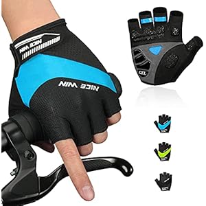 NICEWIN Fietshandschoenen Mountainbike Motorcycle-2020 Upgrade Klassieke Halfvinger Road Fietshandschoen voor Mannen…