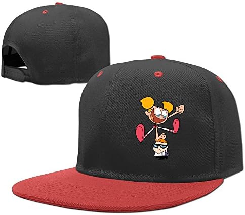 PGiG Kid's Dexter's Laboratory Adjustable Snapback Hip Hop Baseball Hats Caps