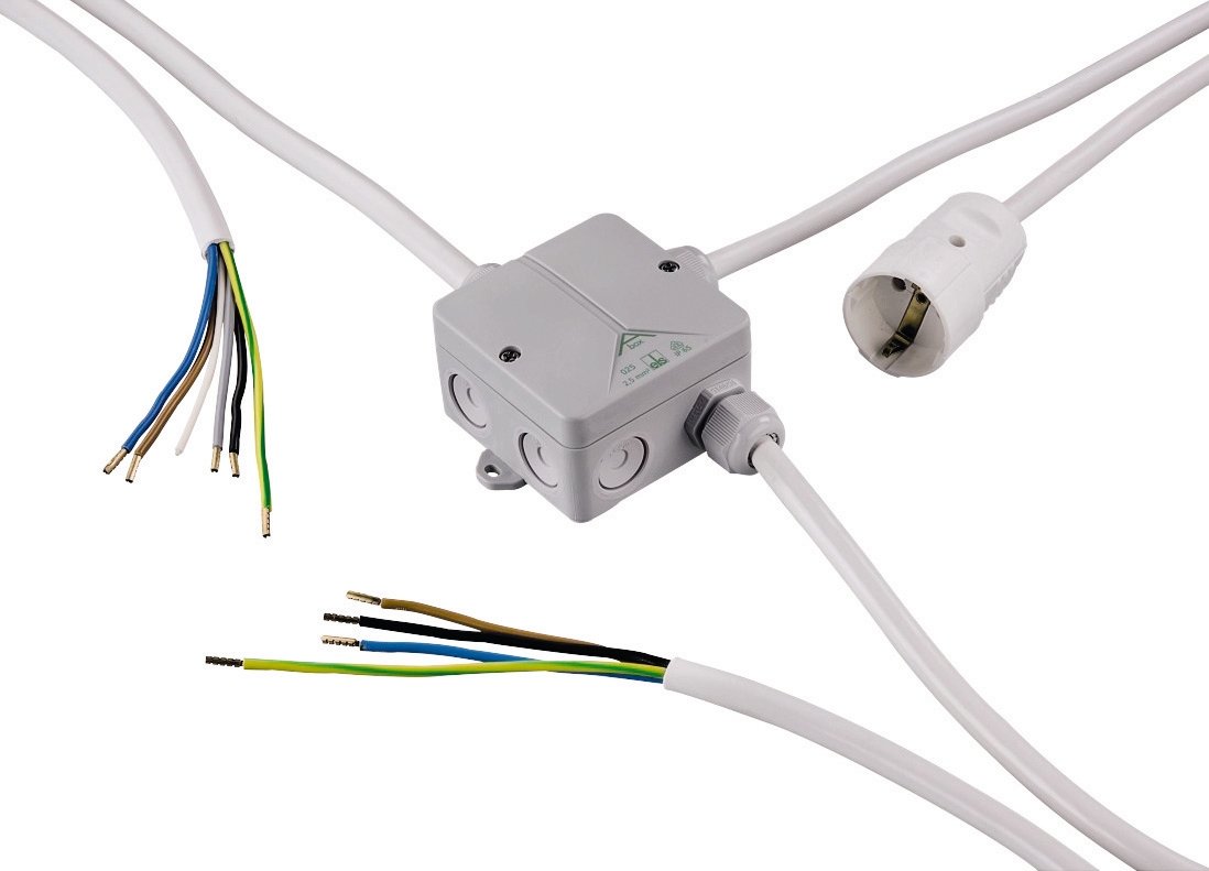 Sanitop-Wingenroth 28039 6 Distribution, Mounting Aid Electrical Appliances Connection Box, Energy Distributor Kitchen, Verteilerbox für den Küchenanschluss