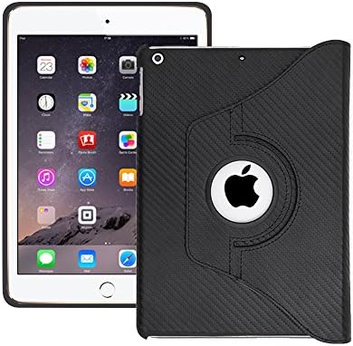 Everything Tablet 360 Degrees Stand Case for iPad Air 2, Black Carbon (ipadair2-360-blackcarbon)