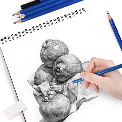 Conjunto de lápis de arte profissional com 72 peças, Kit de esboços para caderno de desenho, aquarela, grafite, metal, lápis de carvão para artistas iniciantes adultos e crianças adolescentes