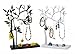 LilGift Metal Jewelry Tree - Necklace, Bracelet, Earring and Ring Jewelry Holder (Black)