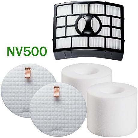Shark Vacuum Filter,1 HEPA Filter+2 Foam Felt Filters NV650 Kit for Shark Rotator Powered Lift Away Vacuum Cleaner NV650, NV650W, NV651,NV652, NV750,NV750W,NV751,NV752 Replaces Part # XFF650 & XHF