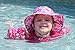 JAN & JUL UV Protection Toddler Water Hat Girl, Foldable, Quick Dry (L: 2-5T, Tulip)