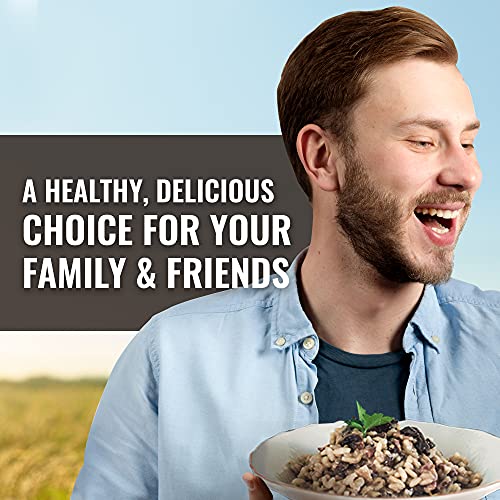 Floating Leaf Prairie Blend, Combination of Sprouted Black Bean, Brown Rice, Wild Rice, Hulled