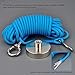 Mutuactor Fishing Magnets 600lbs Strong Pull Force, Powerful Neodymium Magnets N52 with10m(32feet) Durable Rope ,Retrieval Magnet for Retrieving and Magnetic Recovery Salvage in River