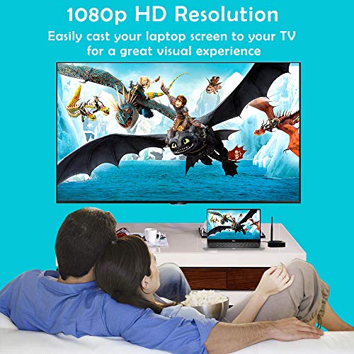 UNSTINCER Wireless HDMI Transmitter and Receiver for Projector/TV,Wireless HDMI Extender kit,Support Full HD 1080P/60Hz,Wireless HDMI Video Transmitter, Transmit Up to 165ft/50m, Plug and Play
