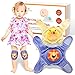 ATHENA FUTURES Baby Knee Pads For Crawling, Knee Pads for Baby Girls & Boys, Adjustable Padded Accessories for Infant to Toddler, Cute Anti-Slip Knee Protector for Kids, Soft, 2 Sets Per Box