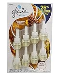 Glade Plugins Cashmere Woods 8 Refills 25% More, 6.72 Ounce