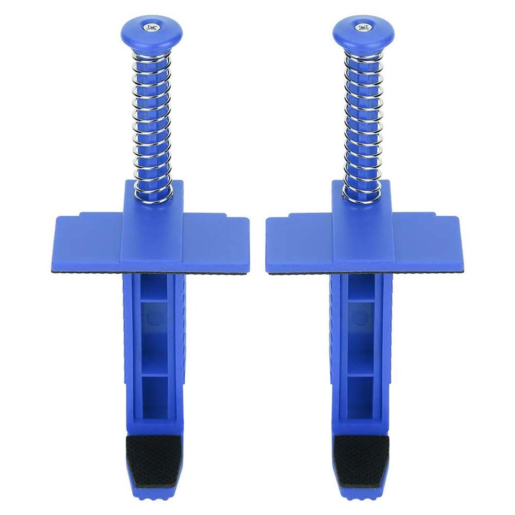2pcs Brick Line Runner Wire Drawer Bricklaying Tool Trowel Fixer for Building Construction,17cm Brick Liner Clamps (Blue)