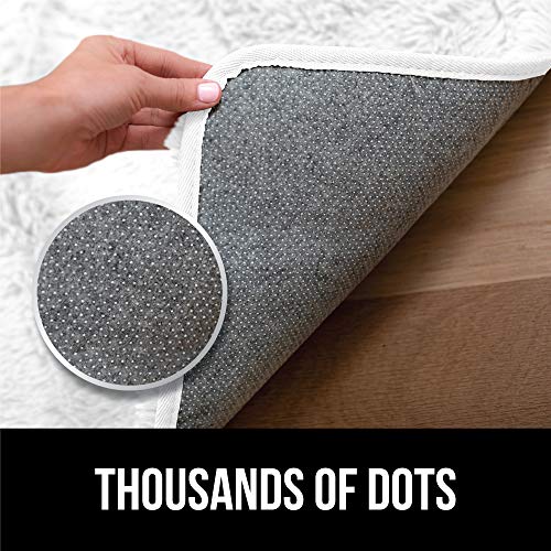 GORILLA GRIP Original Premium Fluffy Area Rug, 2x4 Feet Super Soft High