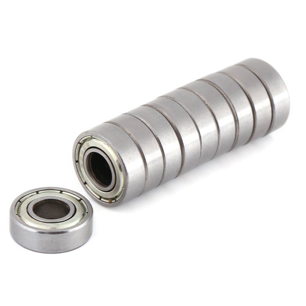 Ball Bearing-10 Pcs Heat-Resistant Durable Multi-Use Bearing Steel Miniature 698ZZ Ball Bearings(8x19x6mm)