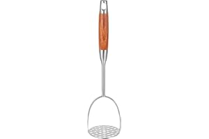 NULYLU Stainless Steel Potato Masher Hand Pressing Kitchen Utensil Multi-Function Vegetable Random Color