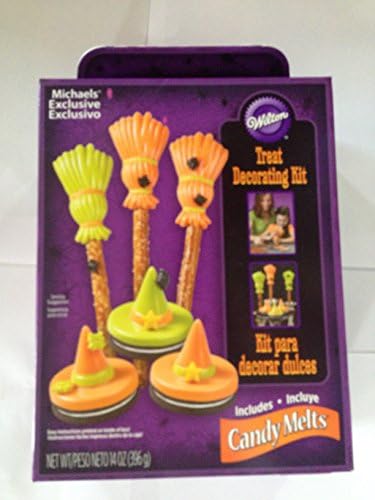 wilton Halloween Broom and Witches candy/cookie/pretzel creating kit