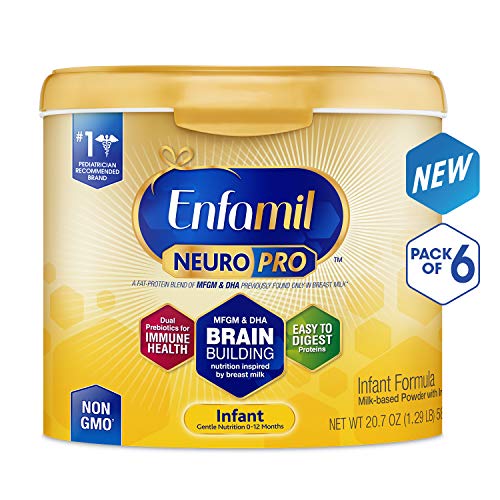 Enfamil NeuroPro Baby Formula Milk Powder, 20.7 Ounce (Pack of 6), Omega 3, Probiotics, Brain Support