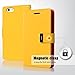 iPhone 5SE Case, iPhone SE, iPhone 5S / 5 Case, [Wallet Case] GOOSPERY Rich Diary [Drop Protection] Premium Soft Synthetic Leather Case [ID / Card & Cash Slots] Cover - Yellow