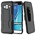 Galaxy On5 Case, CASEPLAY Rugged Dual Layer Hybrid Shock Absorbing Impact Resist Armor Case [Kickstand] [Swivel Belt Clip] Holster For Samsung Galaxy On5 (Black)