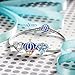NINAQUEEN Crown Charms fits Charms Bracelets Sterling Silver Bead Charm Birthday Valentines Mothers Day Christmas Gifts for Women Her Mom Wife Mother Girls Graduation Blue