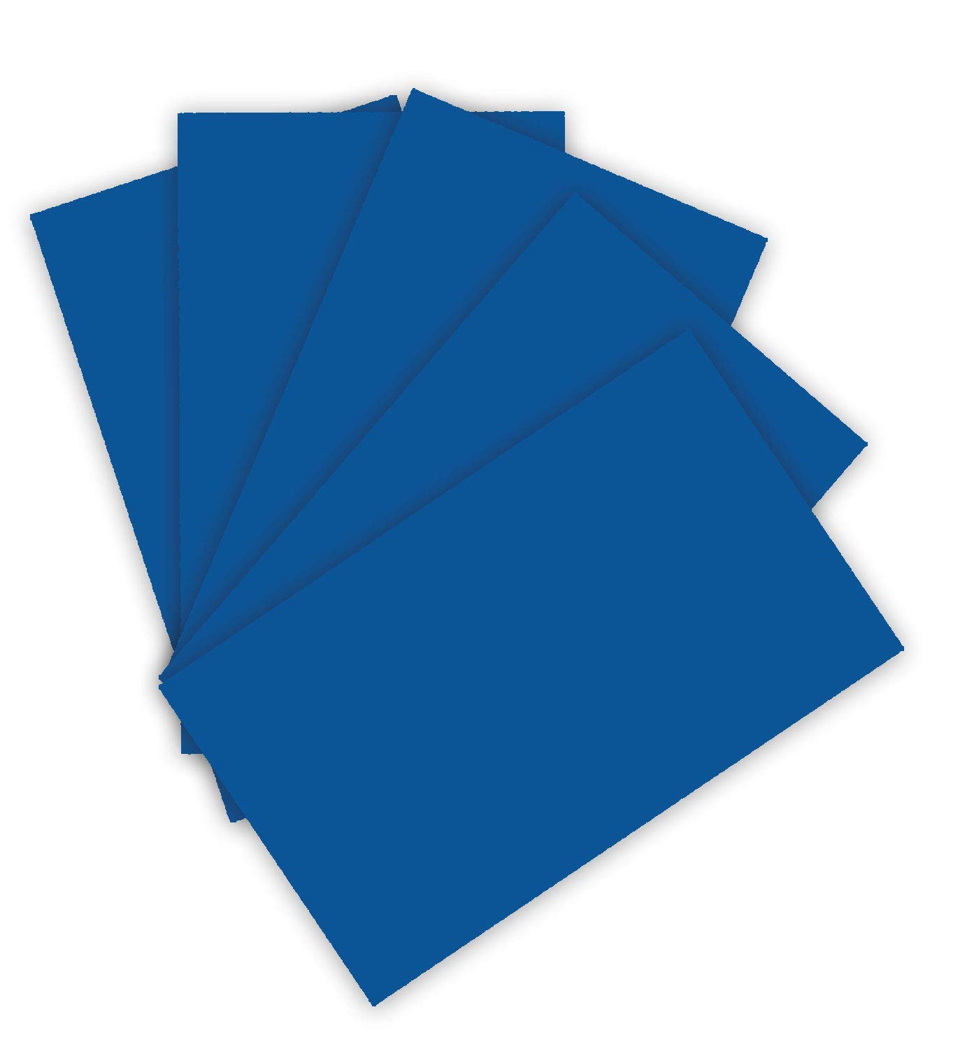 folia 6122/4/35 - Coloured Card 220 g/m², Craft Card in Royal Blue, DIN A4, 100 Sheets, as a Base for Numerous Crafts