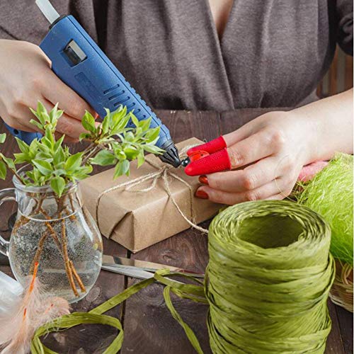 image for Auswaur 12 Pieces Silicone Finger Protectors Covers Caps for Hot Glue 