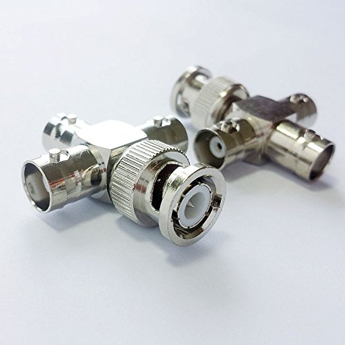 CESS BNC Male to 3-Way Female M/F Splitter RF/Coaxial Adapter Connector (jcx) (2 Pack) - Thumbnail 4