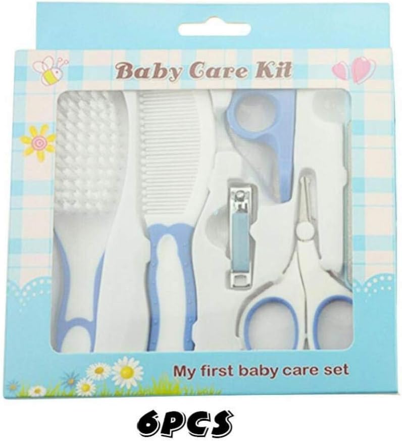 LAVALINK 1pc Newborn Care Kit Thermometer Multi-function Baby Health Hygiene Combing Brush Nail Trimmer Toiletries Set