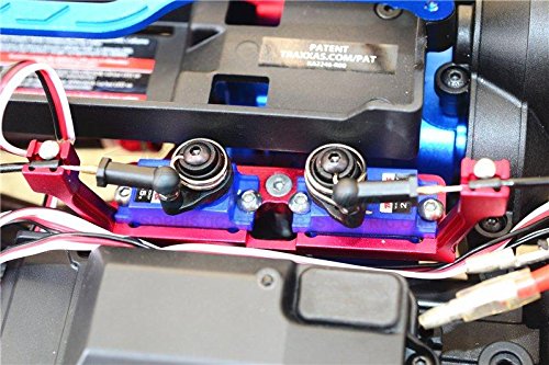 GPM For Traxxas TRX-4 Trail Defender Crawler/TRX-6 Merc-Benz G63 Upgrade Parts Aluminum Front and Rear Gear Box 2-Speed Diff Lock Servo Mount - 1Pc Set Orange