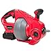 XtremepowerUS 25' Drain Auger 18-Volt MAX Li-Ion, 25Ft Cordless Snake Sink Clog Pipe Cleaner Plumbing Power Tool 3/4