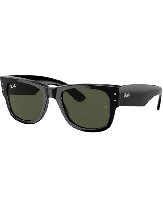 Amazon.com: Ray-Ban A$AP Rocky RB0840S Mega Wayfarer Blacked Out