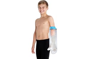 Kids Arm Cast Cover for Shower Bath,Soft comfortable watertight seal to Keep Wounds Dry,Waterproof Child Bandage Protector Co