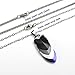 Ace pride pendant necklace, chainmaille scales pendant; black, gray, white, purple