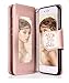 iPhone 8 Case, iPhone 7 Wallet Case, FLYEE 9 Card Slot PU Leather Magnetic Protective Cover with Mirror and Detachable Wrist Strap for iPhone7 iPhone8 4.7 Inch Rose Gold