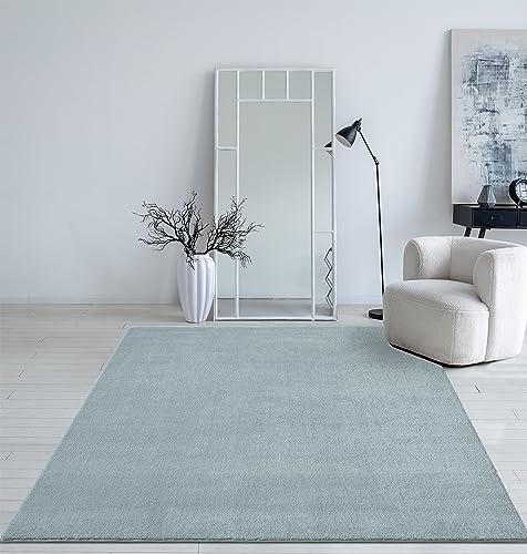 Mia´s Teppiche Taos – kuscheliger Kurzflor Teppich in Felloptik, super Soft & waschbar bis 30°C, mit Anti-Rutsch-Unterseite, Wohnzimmer & Schlafzimmer