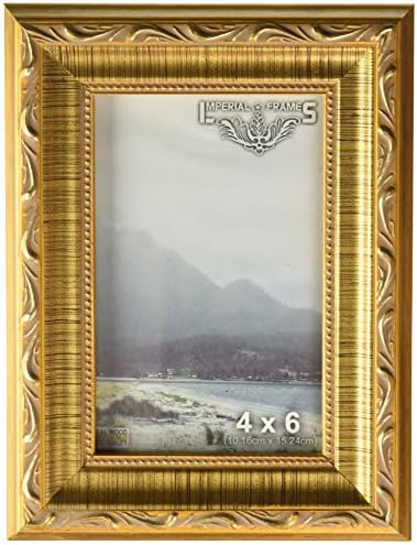 Imperial Frames 10 by 13-Inch/13 by 10-Inch Picture/Photo Frame, Dark Gold with Floral Design