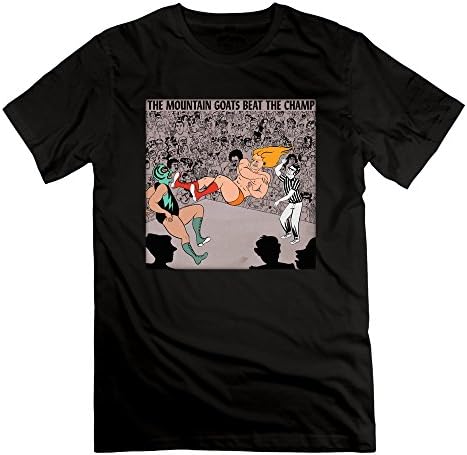 VGeee Men's The Mountain Goats Beat The Champ Tour Black 100% Cotton Tee T-shirts Apparel
