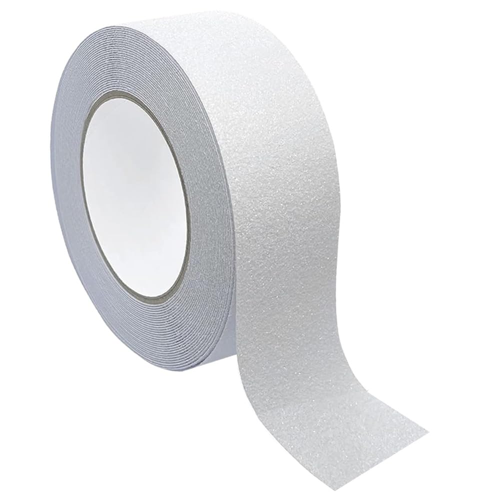 QitinDasen 10 M X 5 cm Transparent Anti-Slip Tape, Self-Adhesive Non-Slip Safety Tape, for Indoor & Outdoor (1 Roll)